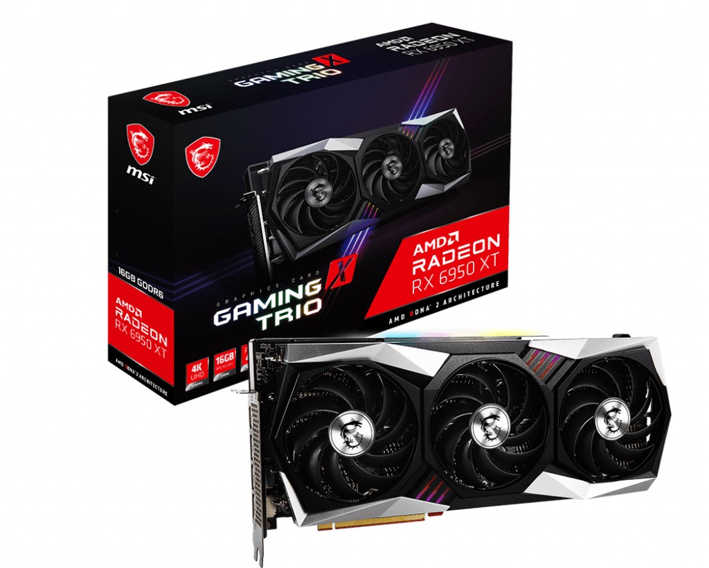 MSI VGA RADEON RX 6950 XT GAMING X TRIO 16G RX6950XT 16GB GDDR6 256B PCIE 4.0 X16 (3XDP 1XHDMI)